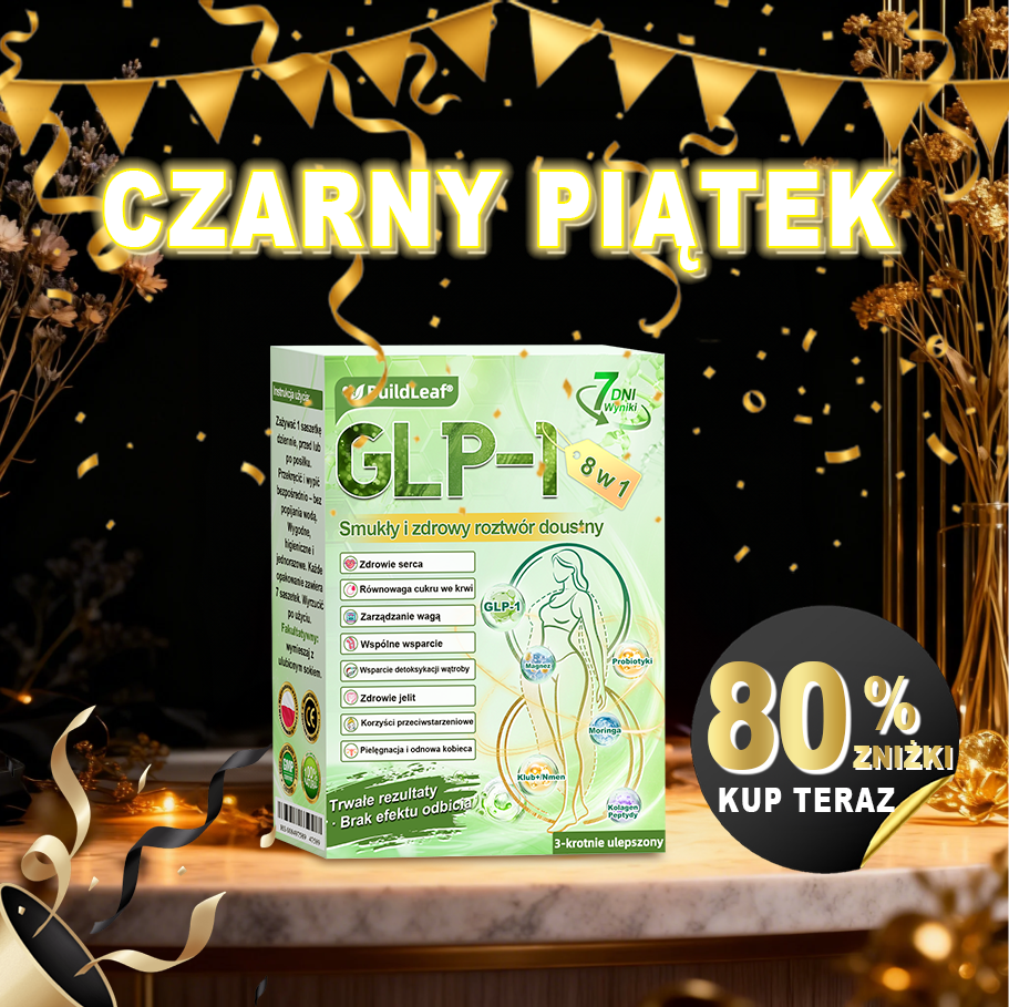 🖤🔥 Oficjalny sklep 👩⚕️ BuildLeaf® GLP-1 8-w-1 roztwór doustny (raz dziennie, efekty w 7 dni) Wspiera odchudzanie, serce, cukier, sen, jelita, stawy oraz ujędrnia skórę i dodaje energii