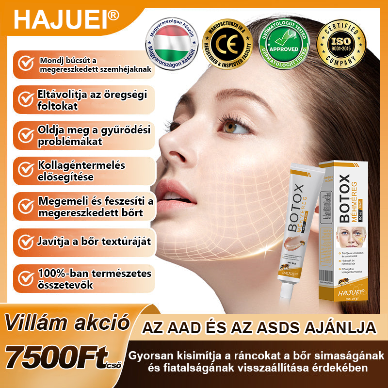 HAJUEI® Botox Méhméreg Ránctalanító Krém 🐝
