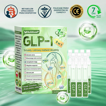 🖤🔥 Oficjalny sklep 👩‍⚕️ BuildLeaf® GLP-1 8-w-1 roztwór doustny (raz dziennie, efekty w 7 dni) Wspiera odchudzanie, serce, cukier, sen, jelita, stawy oraz ujędrnia skórę i dodaje energii