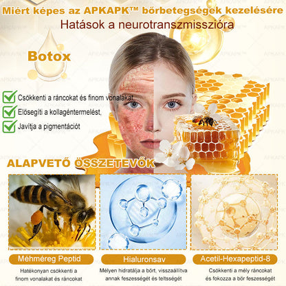 ⭐APKAPK®  Méhméreg krém a bőr megújítására 🐝 segít megoldani olyan bőrproblémákat, mint: ráncok, hegek, pigmentfoltok, striák, akné, pikkelysömör, ekcéma, bőrelváltozások, irritációk, gyulladások és egyéb bőrpanaszok.