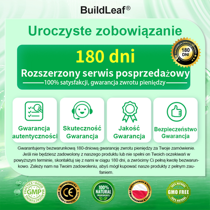 🖤🔥 Oficjalny sklep 👩‍⚕️ BuildLeaf® GLP-1 8-w-1 roztwór doustny (raz dziennie, efekty w 7 dni) Wspiera odchudzanie, serce, cukier, sen, jelita, stawy oraz ujędrnia skórę i dodaje energii