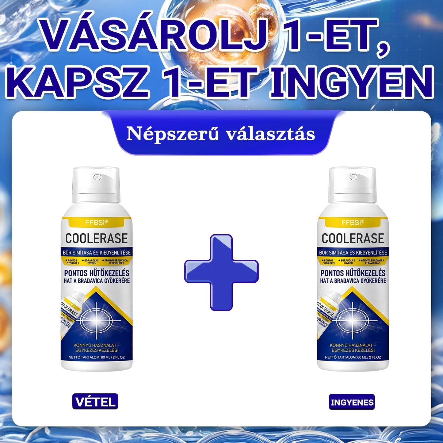 FFBSI® 🧊CoolErase Bőrregeneráló Spray (Szemölcsök, Hólyagok, Ekcéma, Pikkelysömör, Bőrkinövések, Akne, Bőrcímkék, Hegek, Anyajegyek)