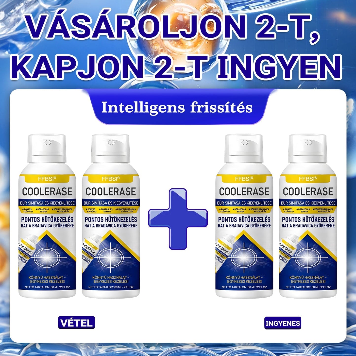 FFBSI® 🧊CoolErase Bőrregeneráló Spray (Szemölcsök, Hólyagok, Ekcéma, Pikkelysömör, Bőrkinövések, Akne, Bőrcímkék, Hegek, Anyajegyek)